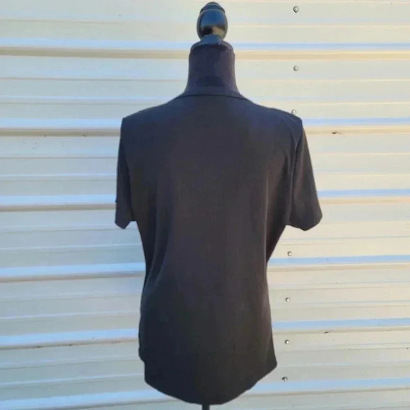NWOT Women's RB5842 Black Snap Stretch Polyester T-Shirt Plus 2XL XXL - Picture 7 of 8